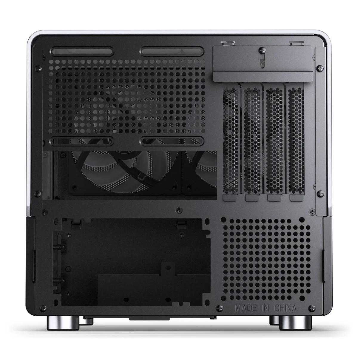Jonsbo V12 Micro-ATX Panoramic Mini-Tower Case - Black 10