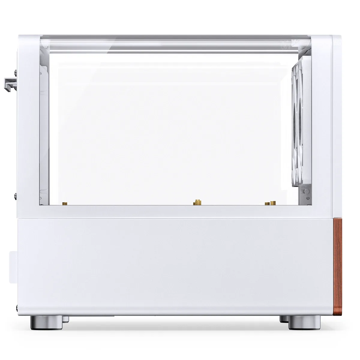 Jonsbo V12 Micro-ATX Panoramic Mini-Tower Case - White 14