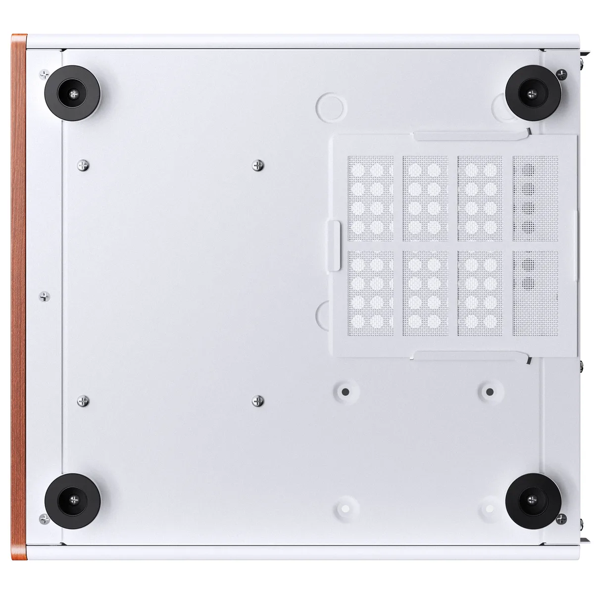 Jonsbo V12 Micro-ATX Panoramic Mini-Tower Case - White 3