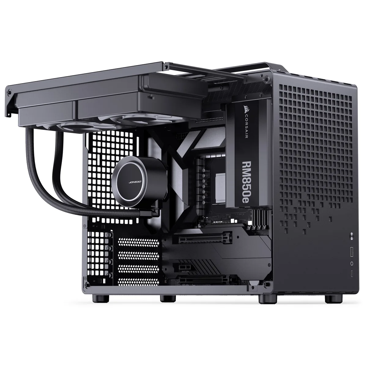 Jonsplus Z20 Mesh, Mini Tower, Micro-ATX - Black 4