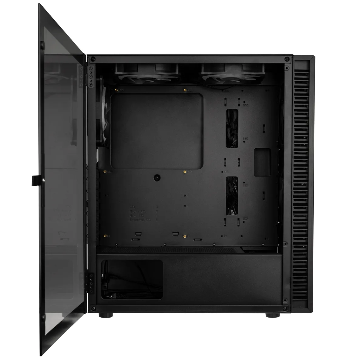 Kolink Observatory HF Glass ARGB Midi Tower Case – Black 6