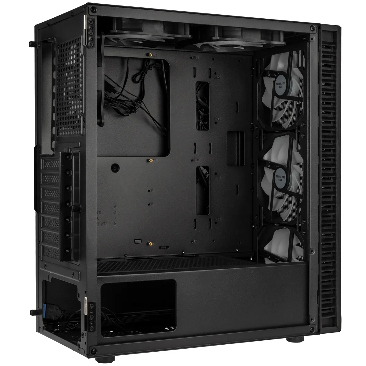 Kolink Observatory HF Mesh ARGB Midi Tower Case - Black 7