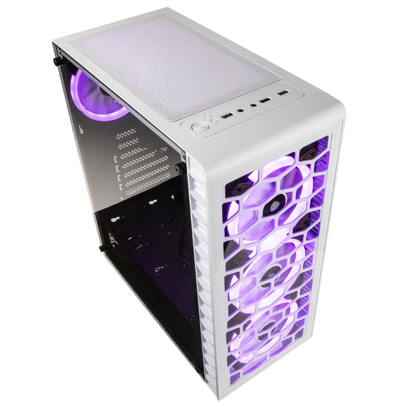 Kolink Observatory Lite ARGB Midi Tower Gaming Case - White 2