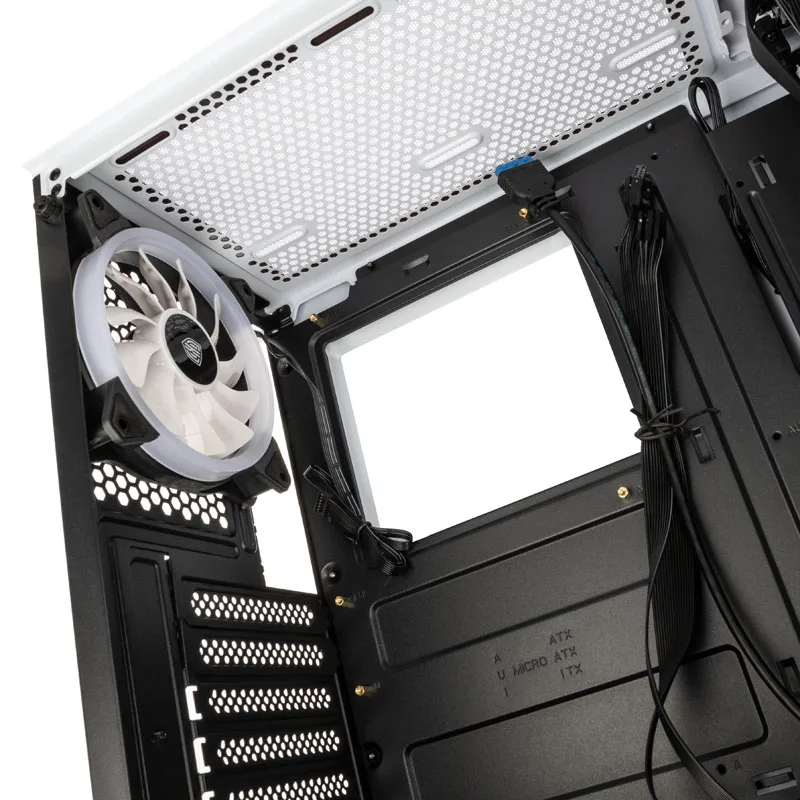 Kolink Observatory Lite ARGB Midi Tower Gaming Case - White 10