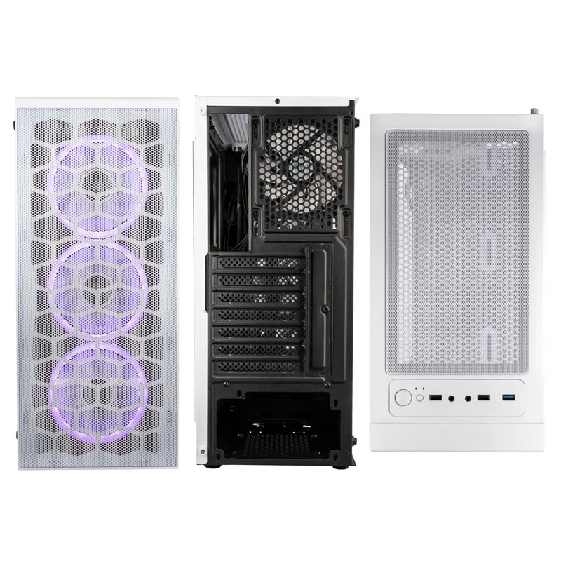 Kolink Observatory Lite Mesh ARGB Midi Tower Gaming Case - White 4