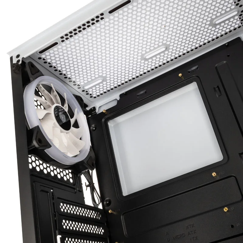 Kolink Observatory Lite Mesh ARGB Midi Tower Gaming Case - White 10