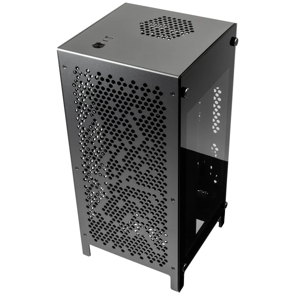 Kolink Rocket Complex Aluminium Mini-ITX Tower Case - Gunmetal Grey 3