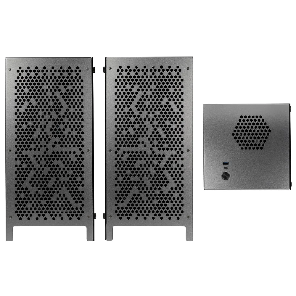 Kolink Rocket Complex Aluminium Mini-ITX Tower Case - Gunmetal Grey 5