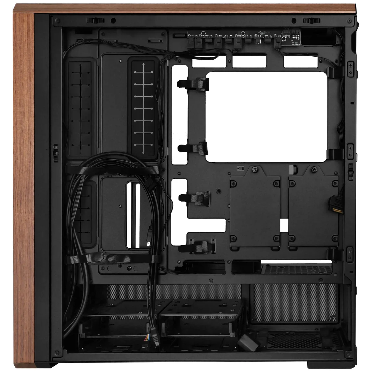 Lian Li LANCOOL 217 Black Wood Panel Tempered Glass Mid Tower PC Gaming Case 5