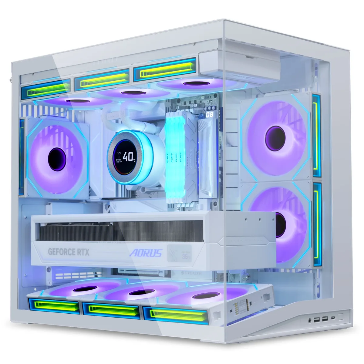 Lian Li O11 Dynamic Mini V2 Midi-Tower Case - White 2
