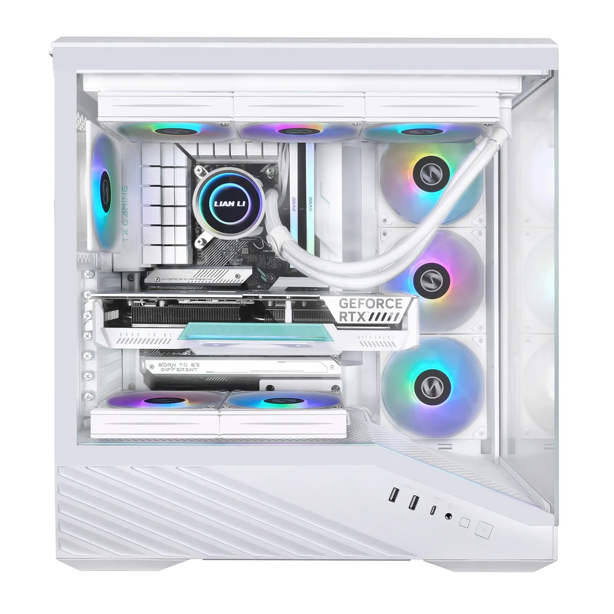 Lian Li Vector V100 Mid Tower Case - White 2