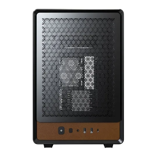 Montech Heritage Black Tempered Glass/Leather microATX Case 3