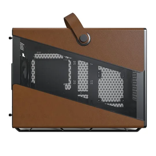 Montech Heritage Pro Black Tempered Glass/Leather MicroATX Case 2