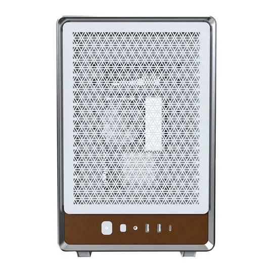 Montech Heritage Pro White Tempered Glass/Leather MicroATX Case 3