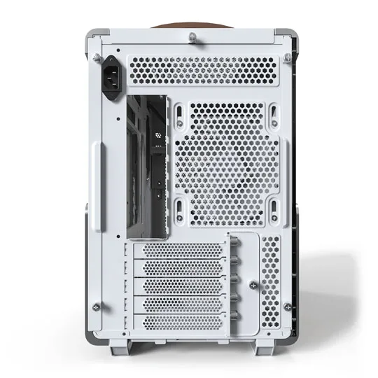 Montech Heritage Pro White Tempered Glass/Leather MicroATX Case 4