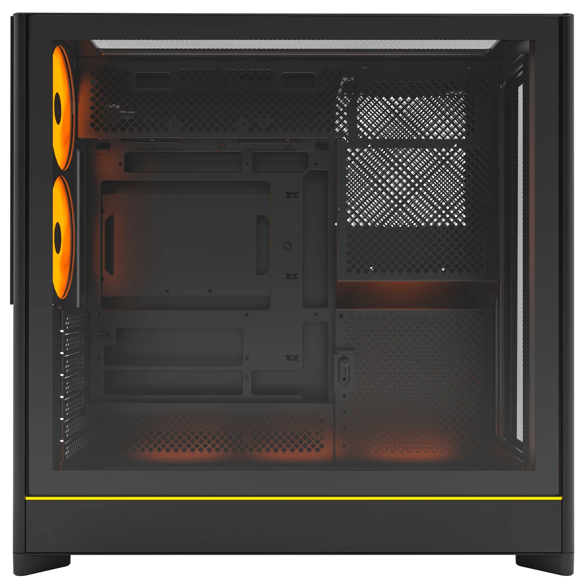Montech HS01 PRO Reversible Layout Midi-Tower ATX ARGB Case - Black 5