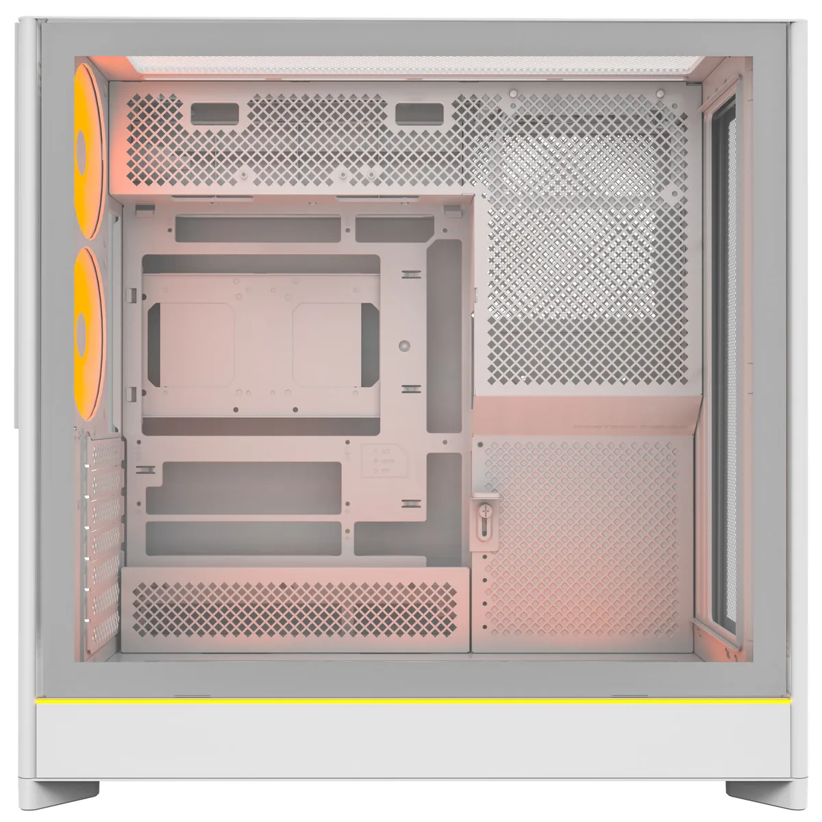 Montech HS01 PRO Reversible Layout Midi-Tower ATX ARGB Case - White 5