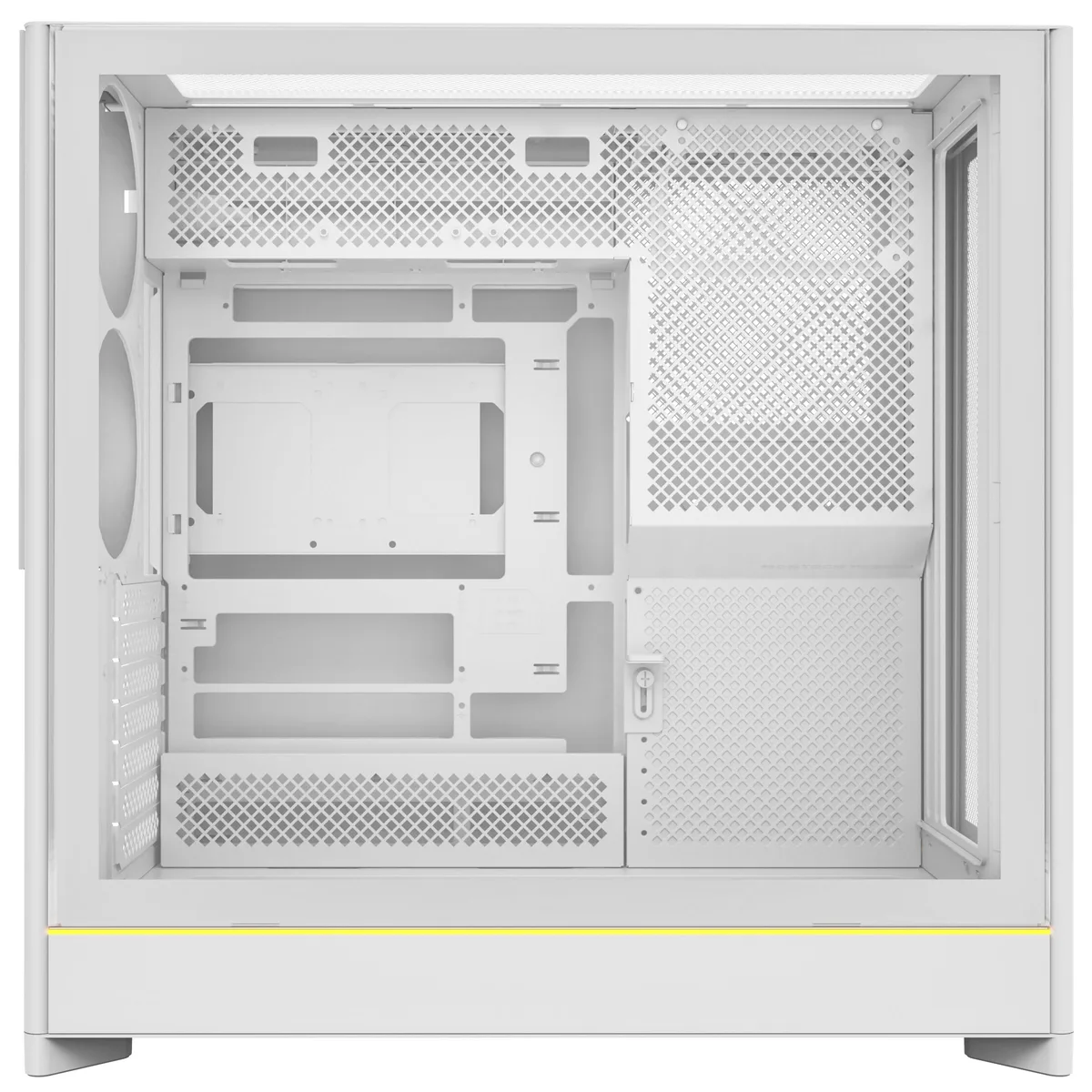 Montech HS01 Reversible Layout Midi-Tower ATX ARGB Case - White 5