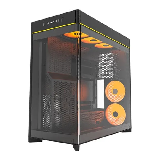Montech HS02 PRO Black Reversible Mid Tower PC Case 2