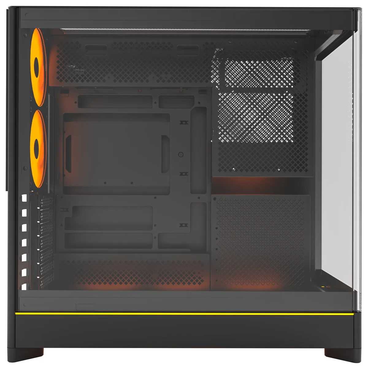 Montech HS02 PRO Reversible Layout Midi-Tower ATX ARGB Case - Black 6