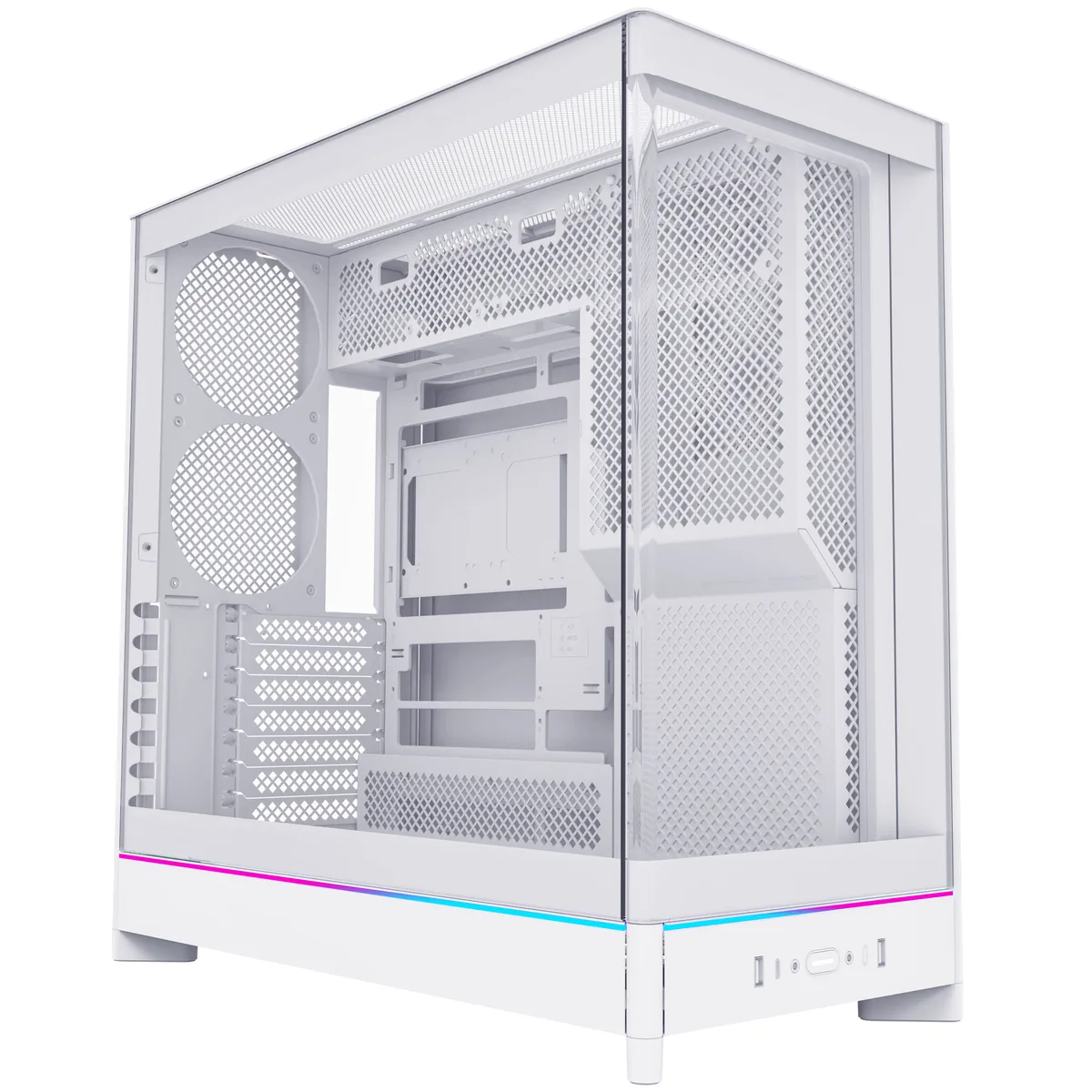 Montech HS02 Reversible Layout Midi-Tower ATX ARGB Case - White 3