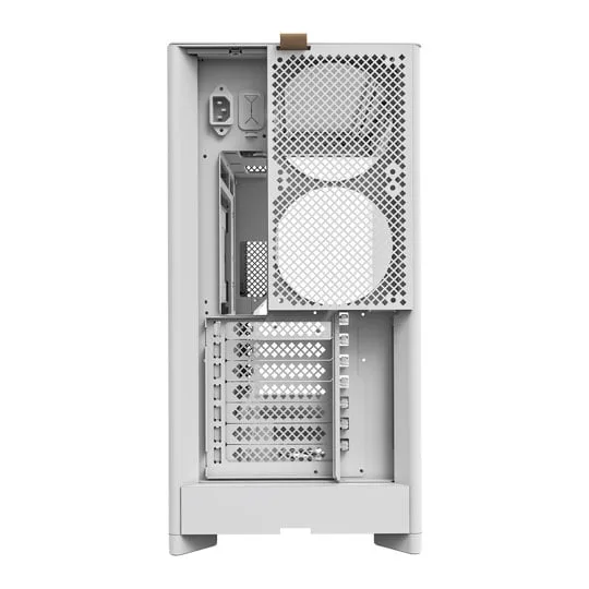 Montech HS02 White Reversible Mid Tower PC Case 4