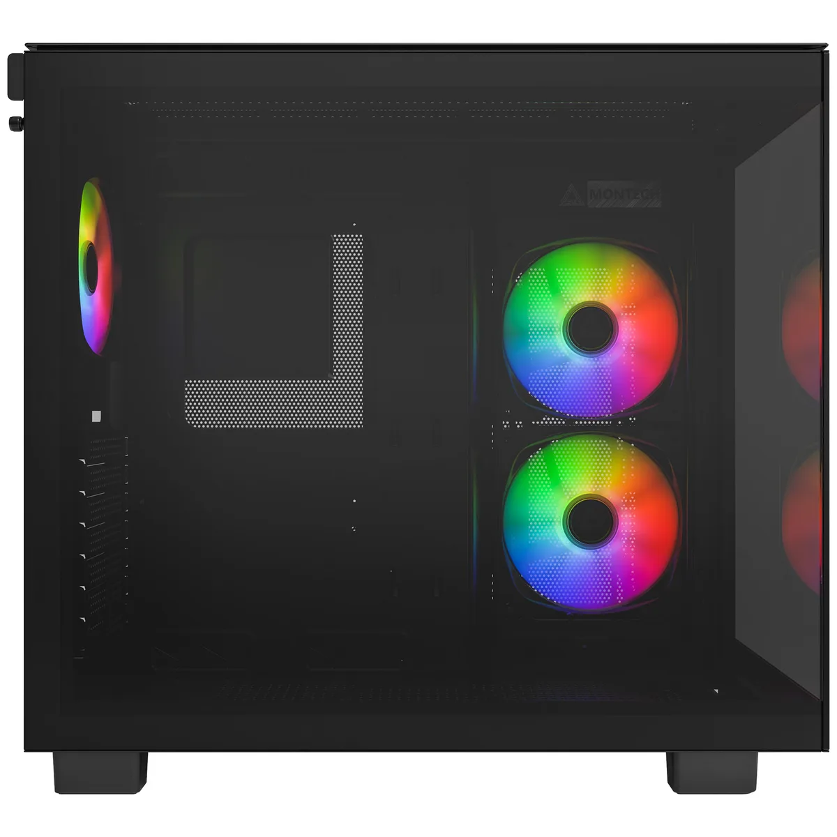Montech KING 65 PRO Mid Tower ATX ARGB Tempered Glass Case - Black 4