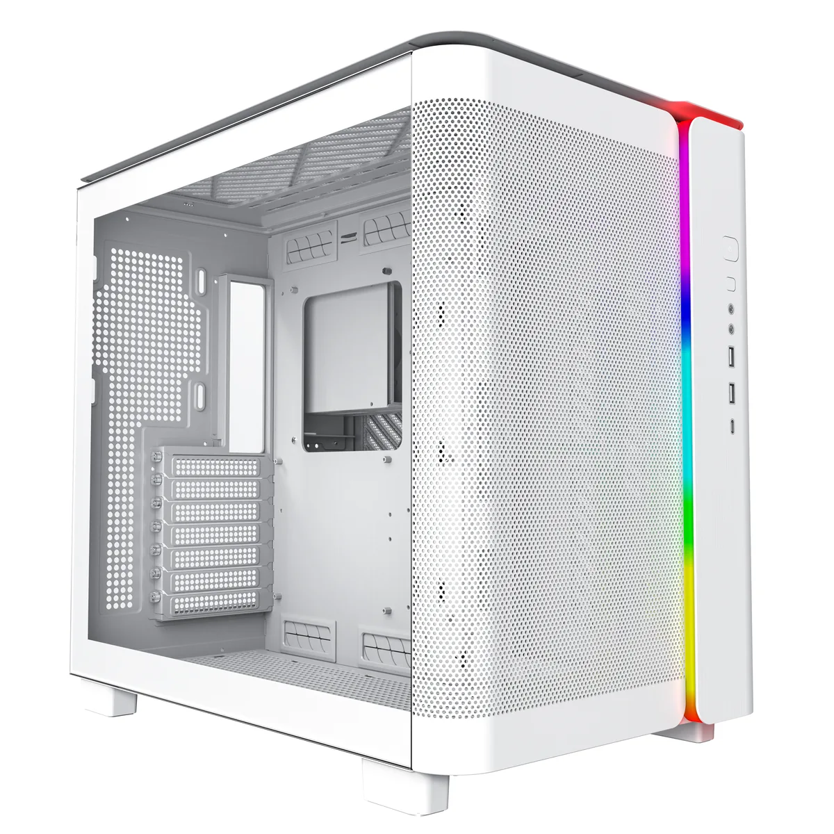 Montech KING 95 Midi-Tower, Tempered Glass, ARGB - White 9