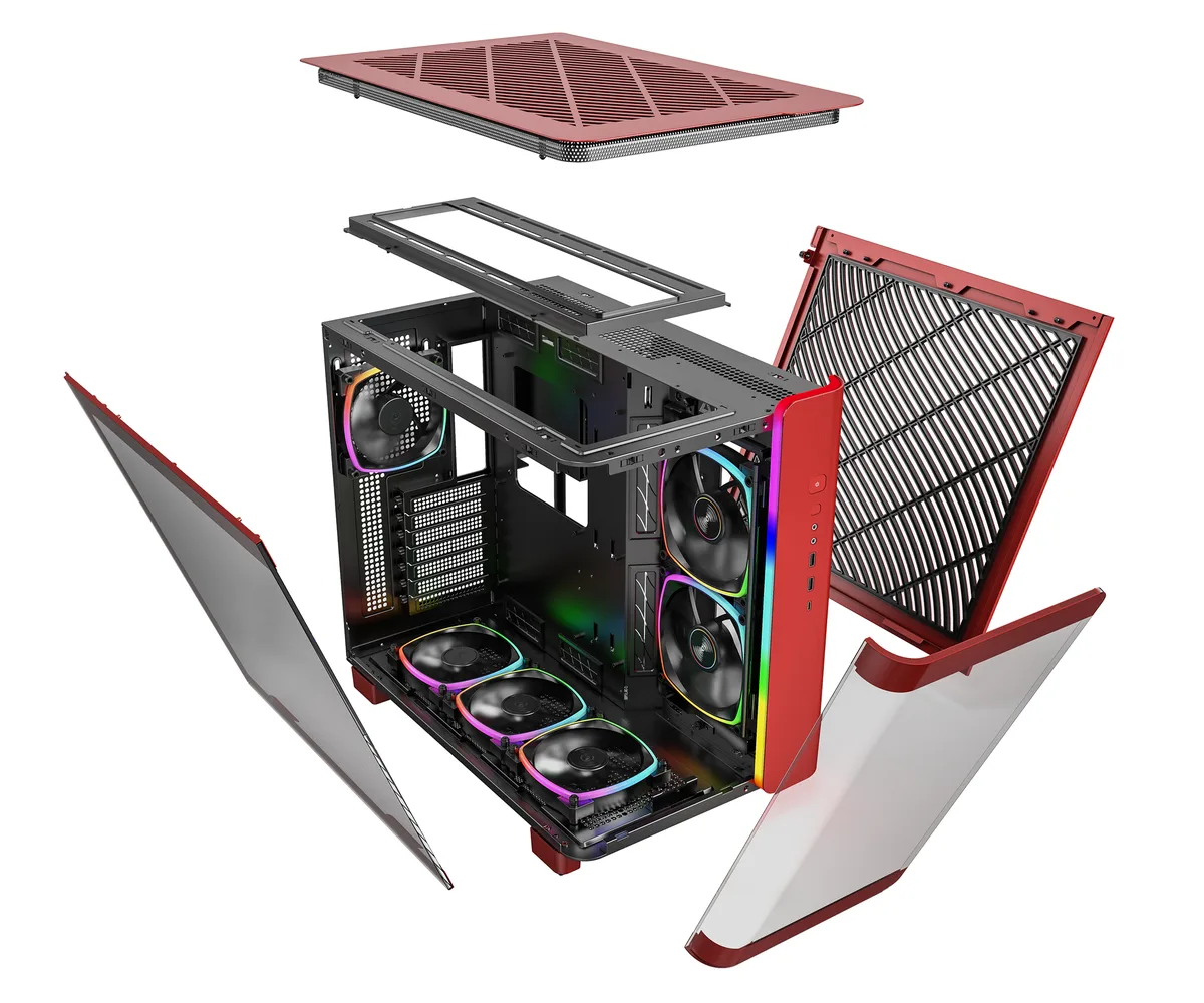 Montech KING 95 PRO Midi-Tower, Tempered Glass, ARGB - White 2