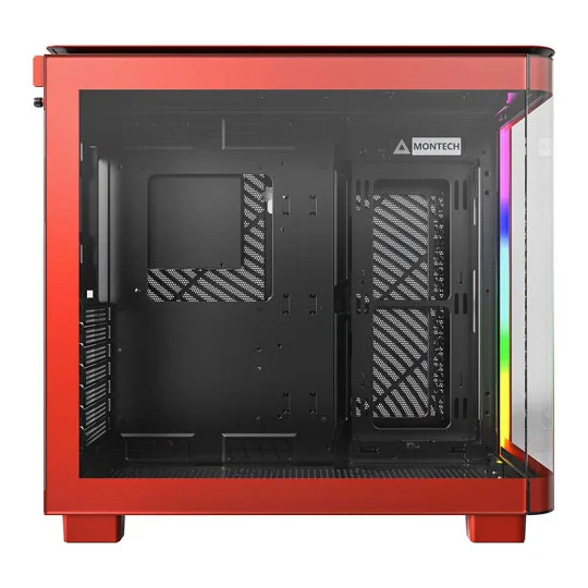 Montech KING 95 Red Mid Tower Curved Dual Window Case ATX 2