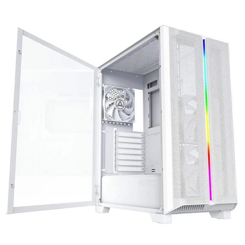 Montech SKY ONE Lite Midi-Tower Tempered Glass - White 2