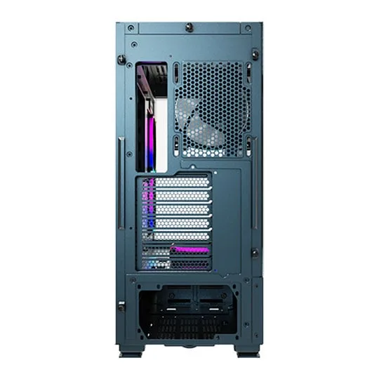 Montech SKY TWO Blue Mid Tower Dual Window Case with 4x ARGB Fans 4