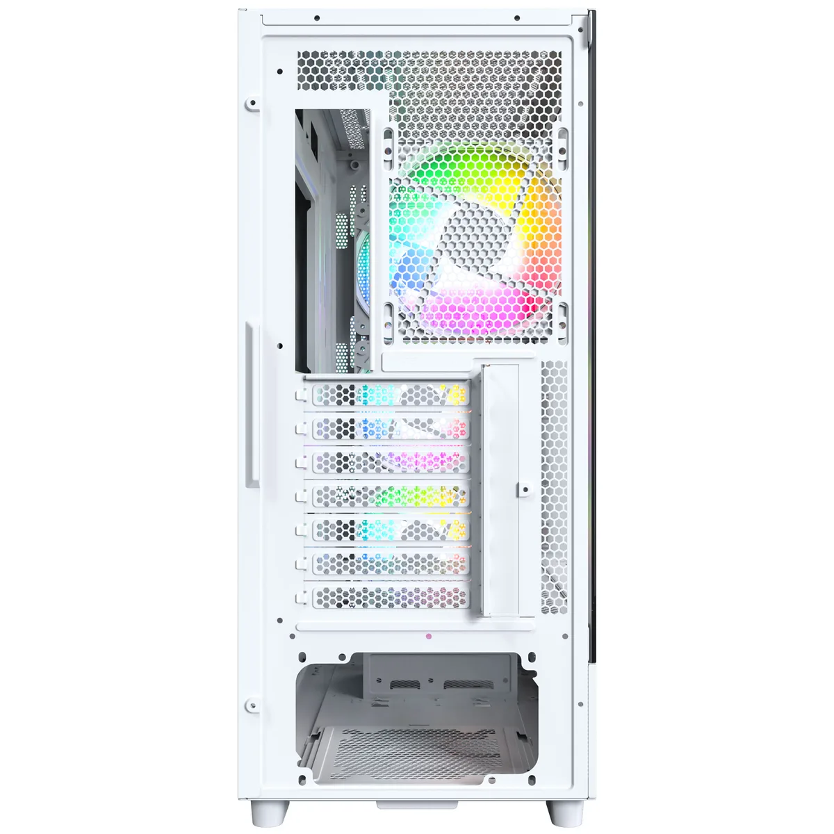 Montech X5Midi-Tower EATX ARGB Case - White 6