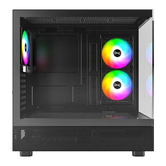 Montech XR Dual Window Mid Tower PC Case with 3x ARGB Fans Black 2