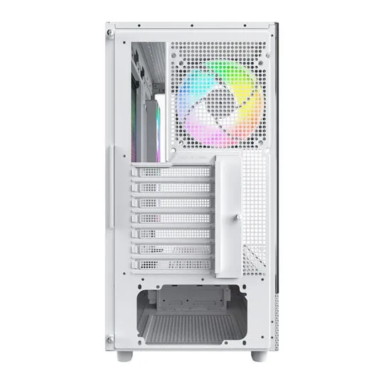 Montech XR White Mid Tower PC Case with 3x ARGB Fans 4