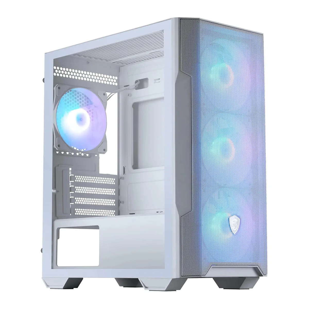 MSI MAG FORGE M100R Micro-ATX Mid-Tower Case - White