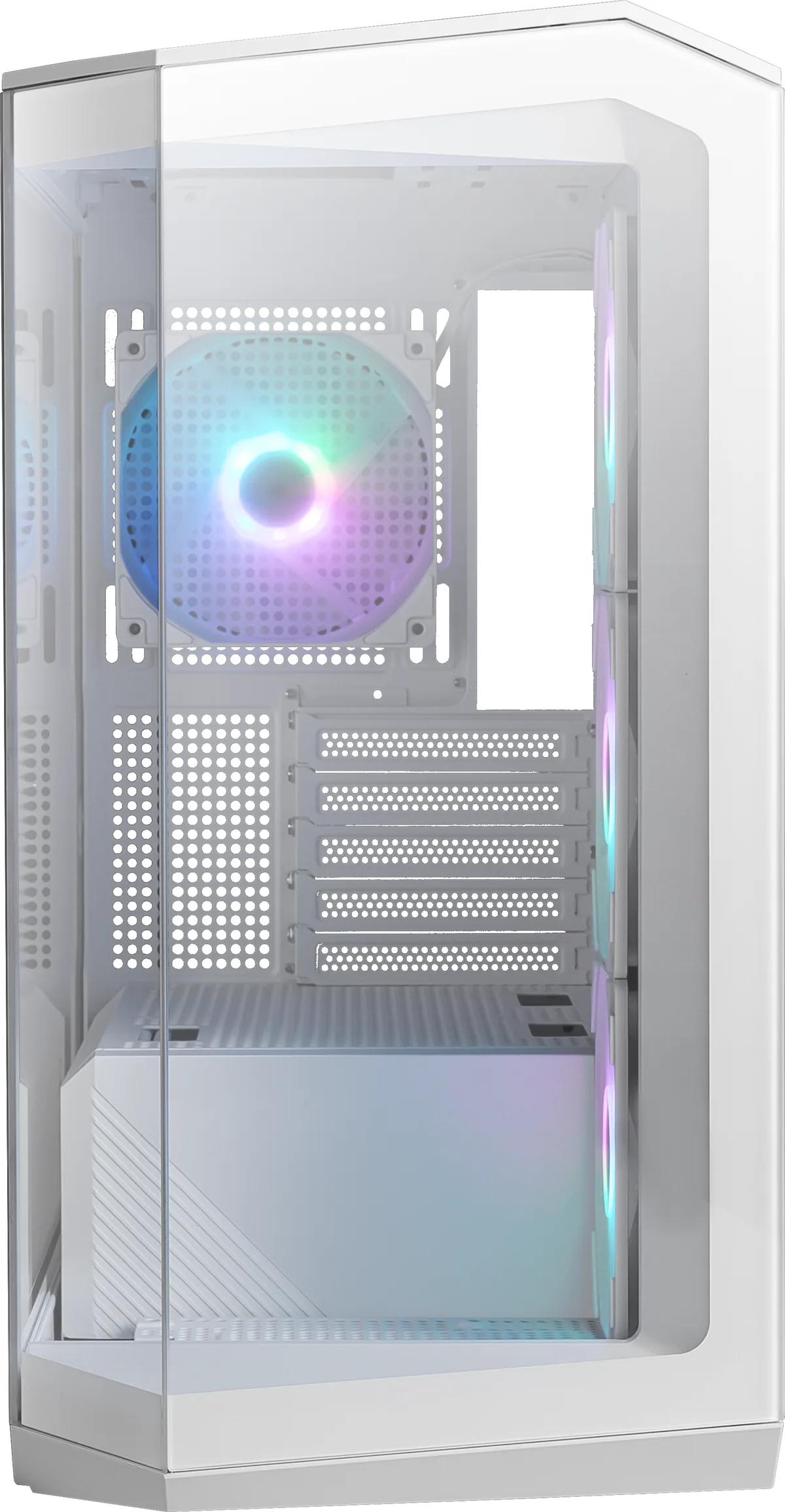 MSI MAG PANO M100R PZ Micro-ATX Tower Tempered Glass PC Gaming Case Black 4