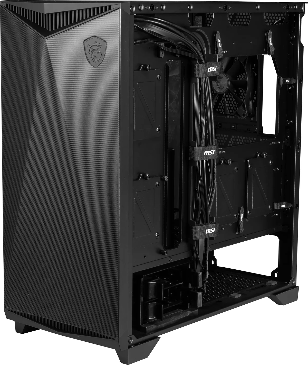MSI MPG GUNGNIR 300P Airflow Black Mid Tower Tempered Glass PC Gaming Case 14