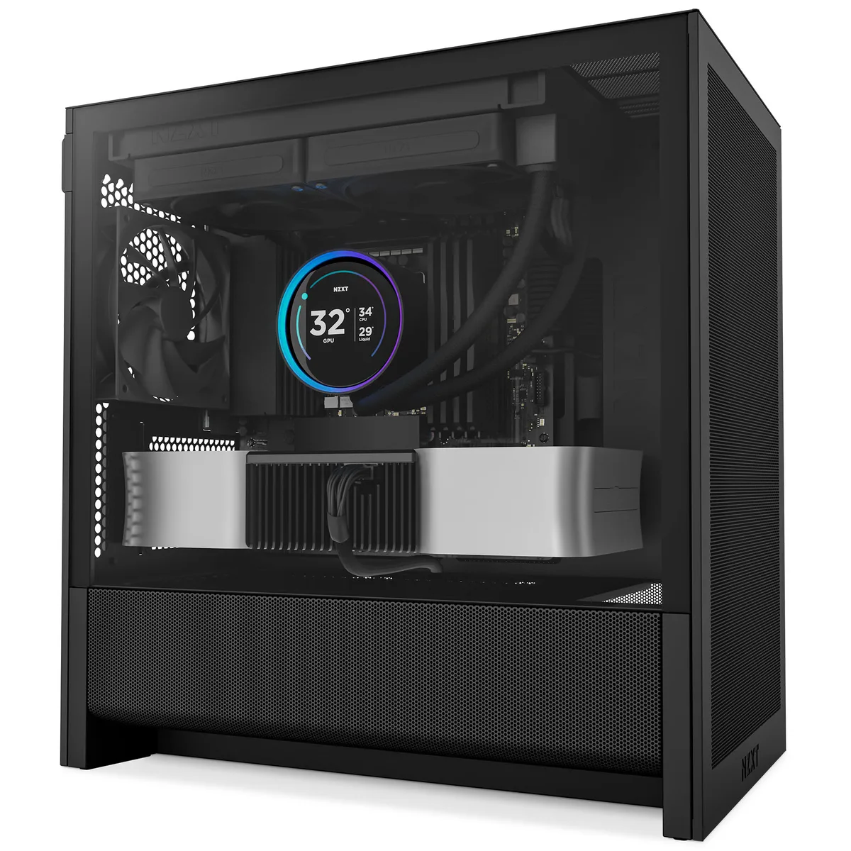 NZXT H3 Flow Micro ATX Airflow Case - Black 5