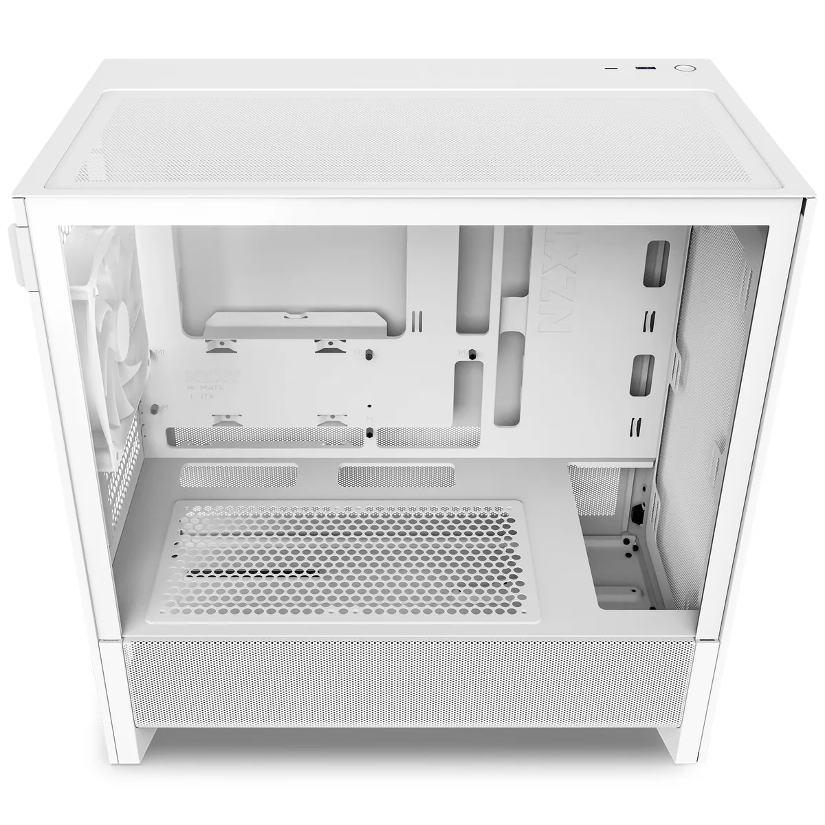 NZXT H3 Flow Micro ATX Airflow Case - White 6