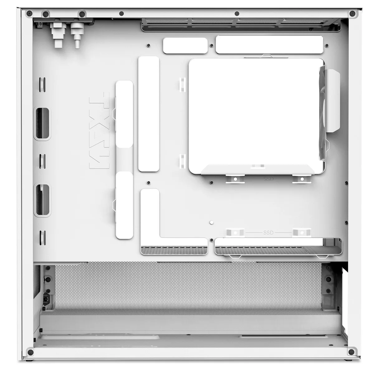 NZXT H3 Flow Micro ATX Airflow Case - White 10