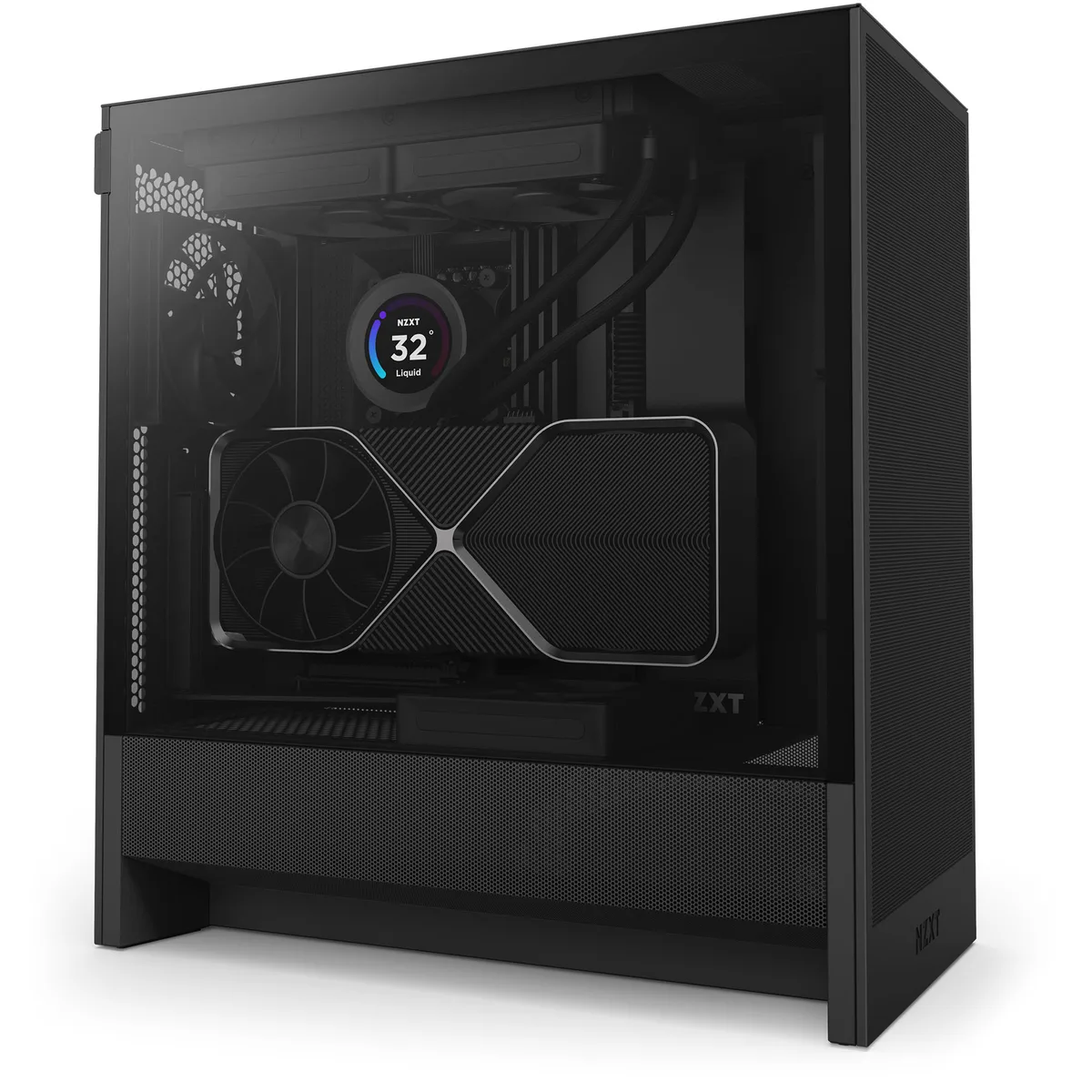 NZXT H5 Flow Matte Black Mid Tower Case 2