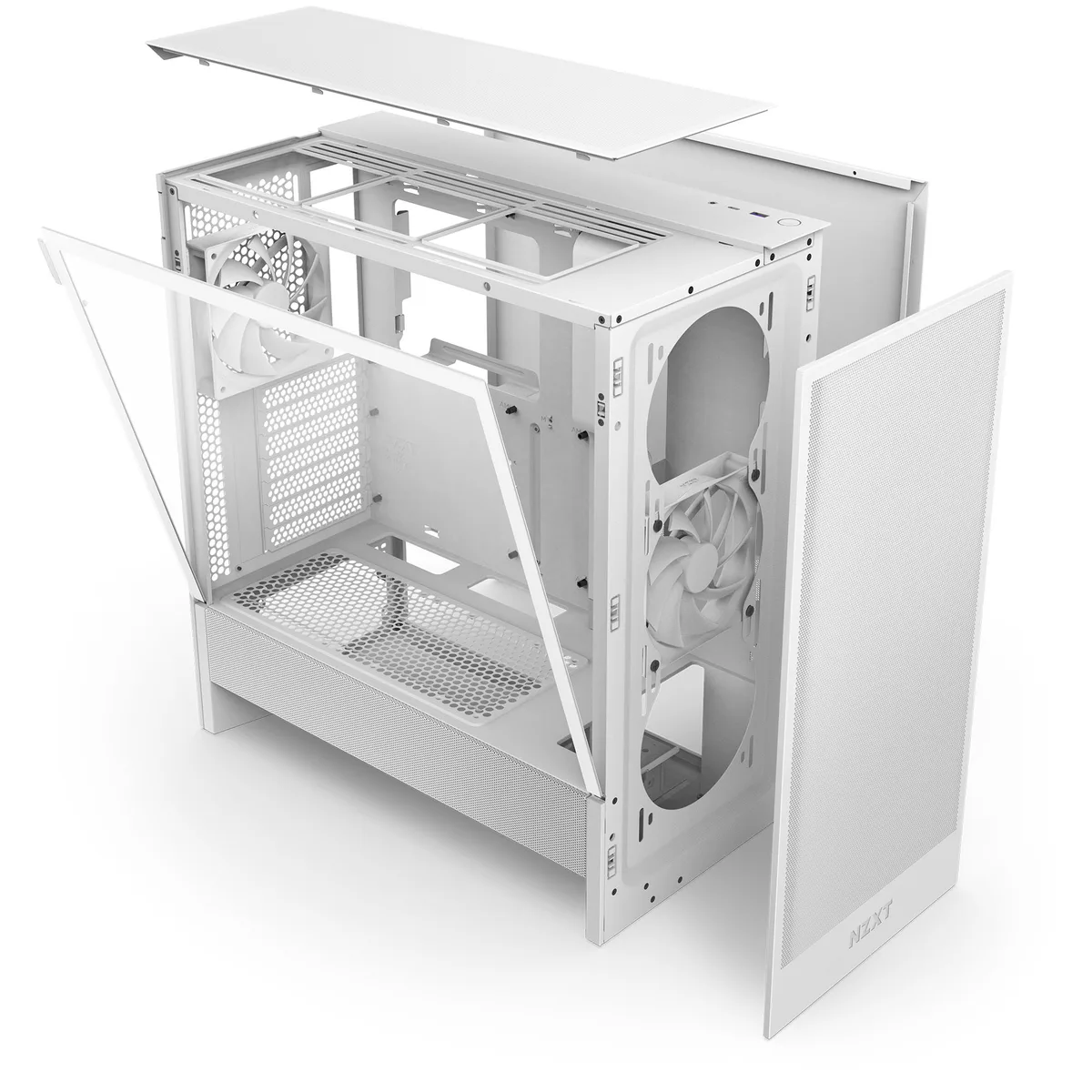 NZXT H5 Flow Matte White Mid Tower Case 13