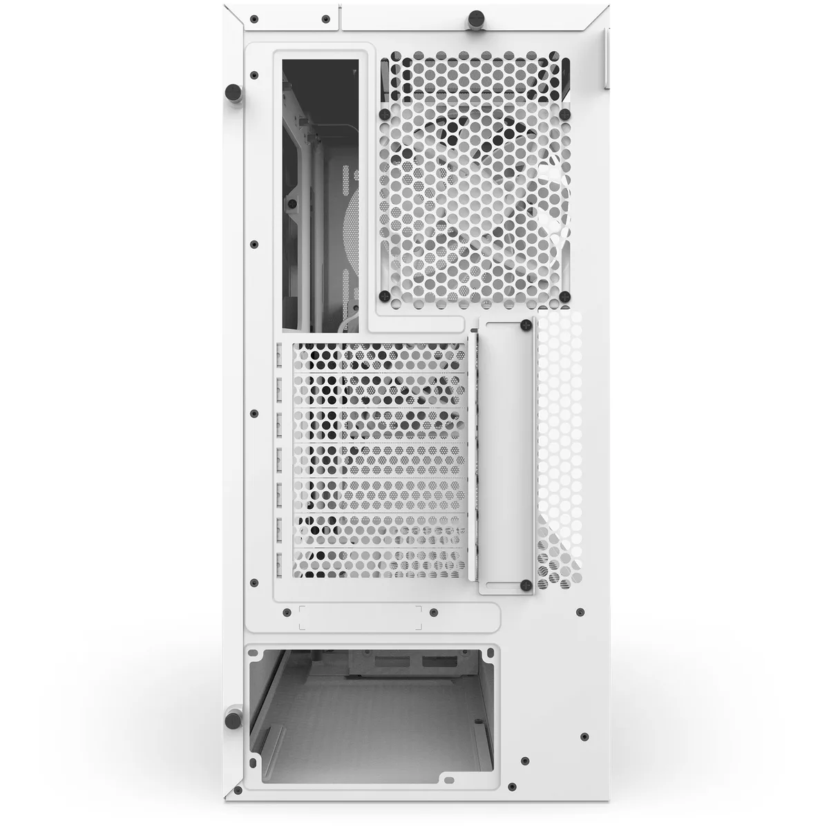 NZXT H5 Flow Matte White Mid Tower Case 9
