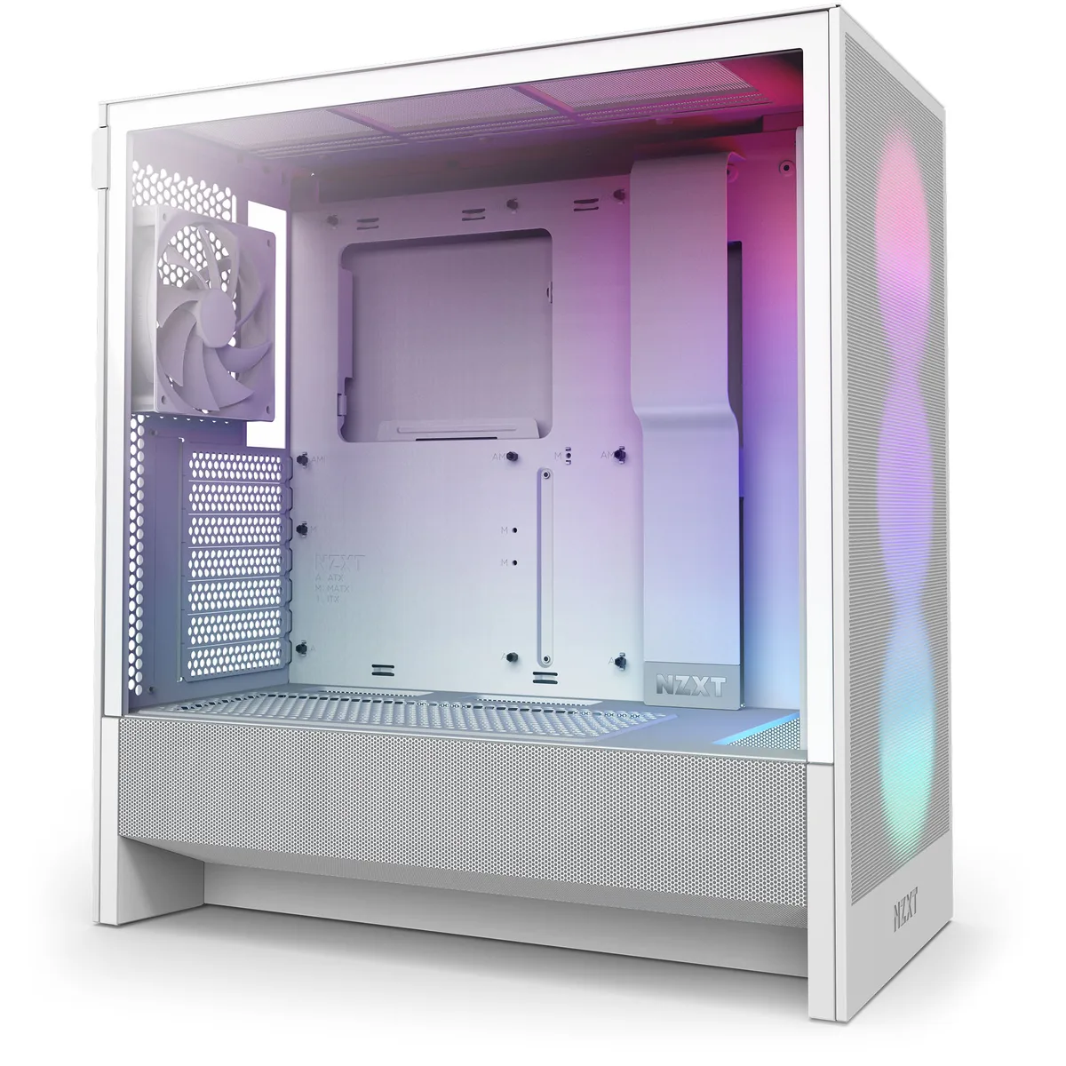 NZXT H5 Flow RGB Matte White Mid Tower Case