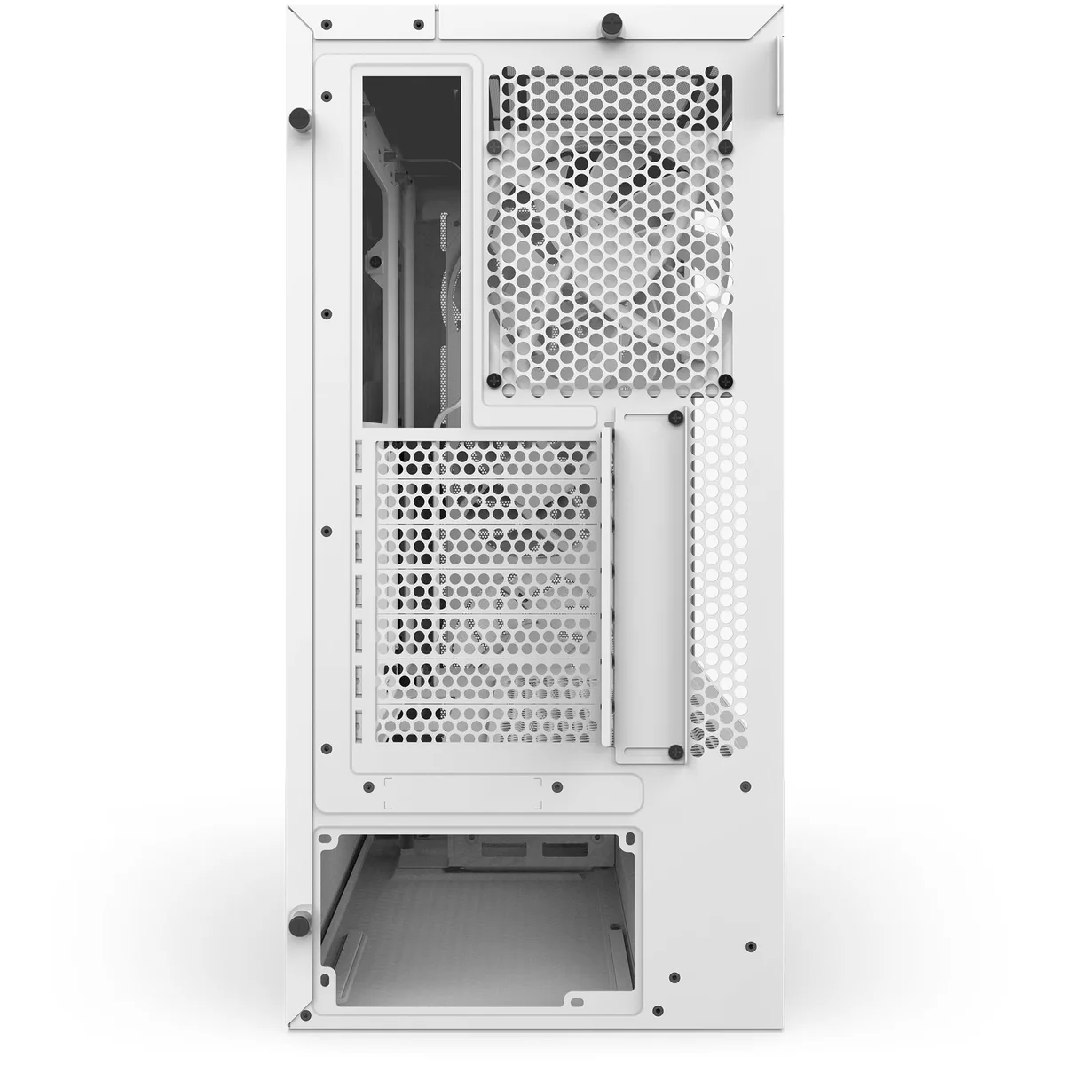 NZXT H5 Flow RGB Matte White Mid Tower Case 9