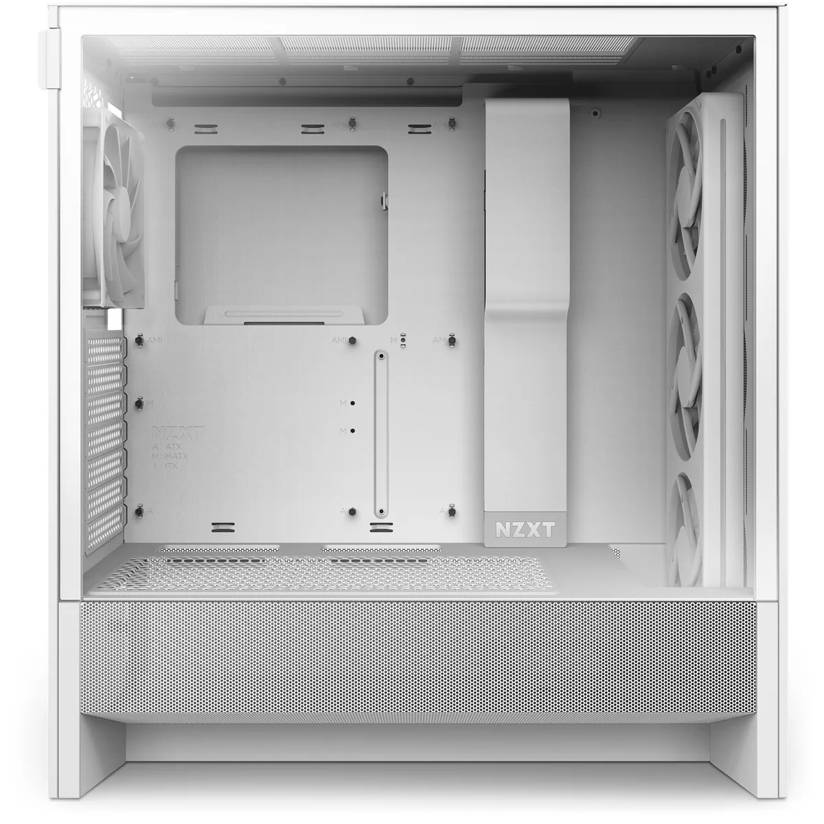 NZXT H5 Flow RGB Matte White Mid Tower Case 10