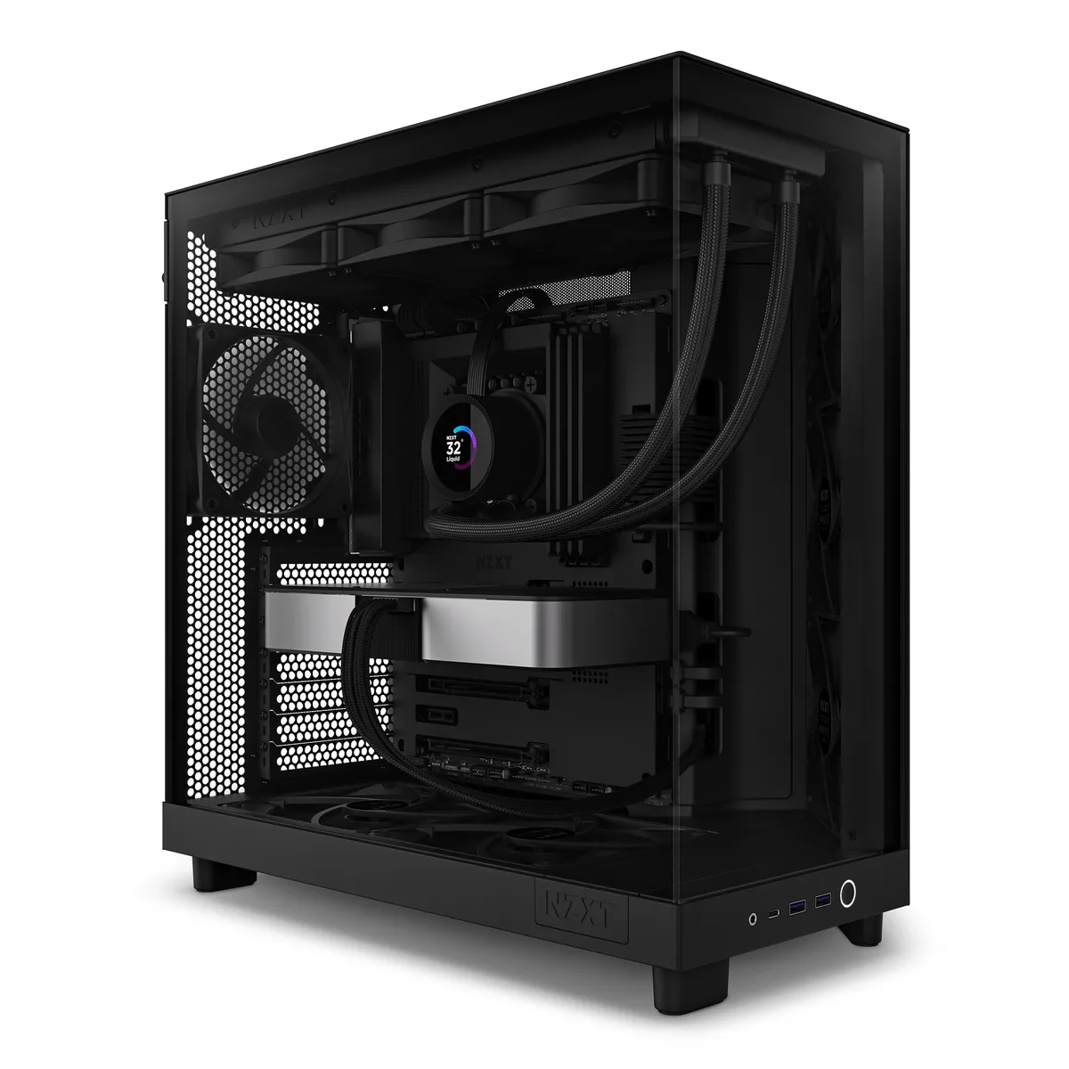 NZXT H6 Flow Mid-Tower Case - Black 2