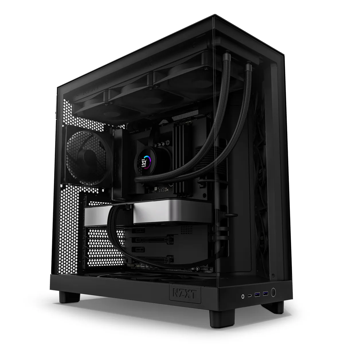 NZXT H6 Flow Mid-Tower Case - Black 3