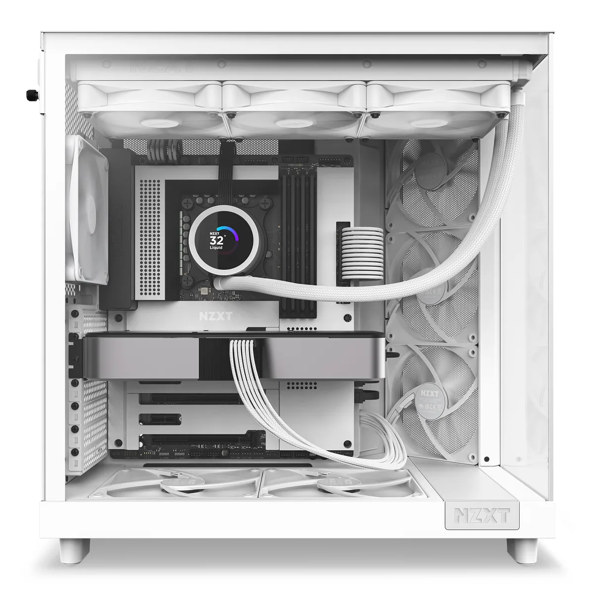 NZXT H6 Flow Mid-Tower Case - White 13
